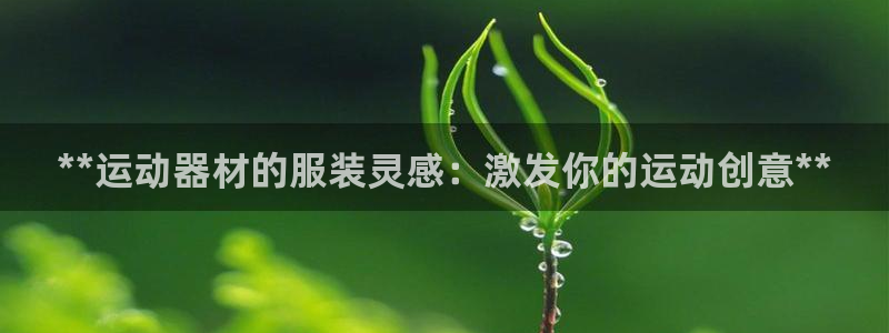 意昂体育3软件：**运动器材的服装灵感：激发你的运动