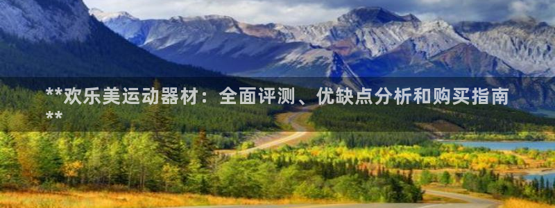 意昂3神州：**欢乐美运动器材：全面评测、优缺点分析