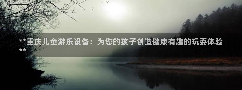 意昂3娱乐平台：**重庆儿童游乐设备：为您的孩子创造