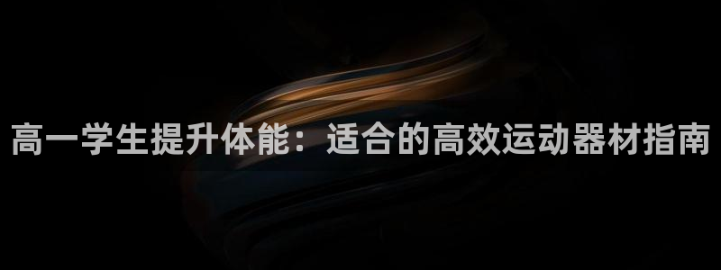 意昂3代理：高一学生提升体能：适合的高效运动器材指南