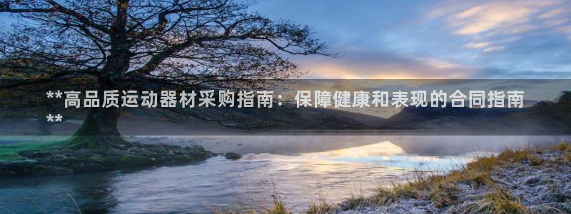 德国意昂3集团：**高品质运动器材采购指南：保障健康