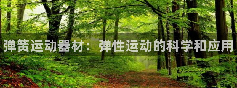 意昂体育3注册：弹簧运动器材：弹性运动的科学和应用