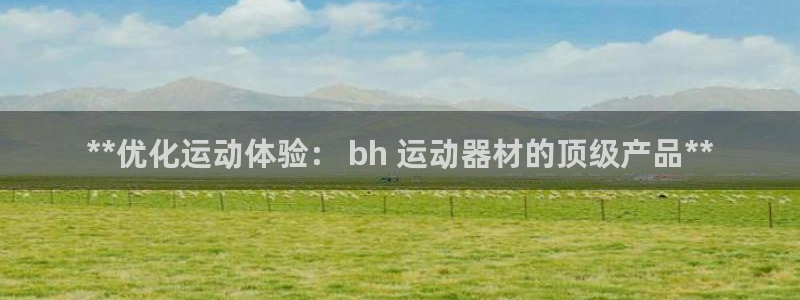 意昂体育3开户：**优化运动体验： bh 运动器材的